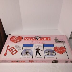 Monopoly I Love Lucy Collectors Edition Board Game Complete Partially Sealed
